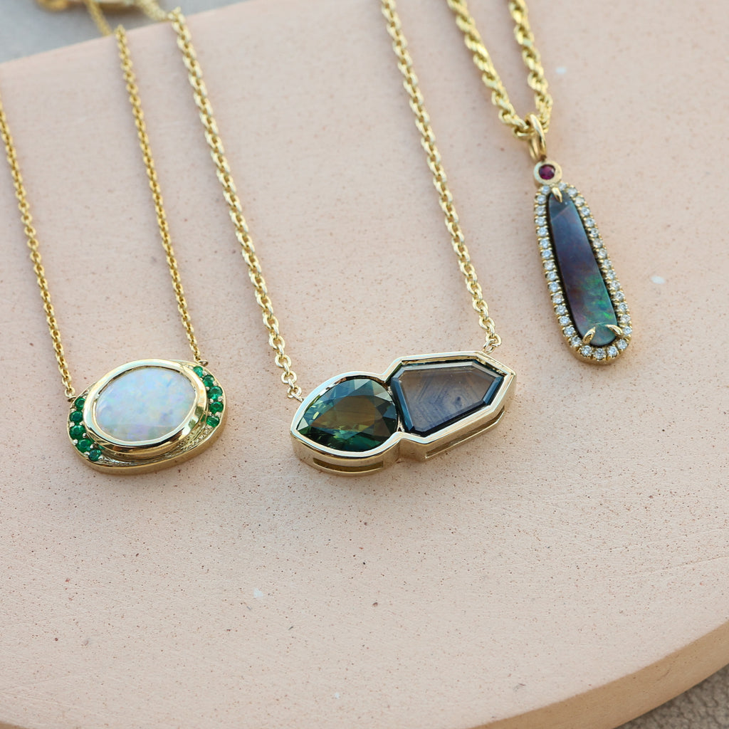 Remy Opal Emerald Necklace - Rosedale Jewelry