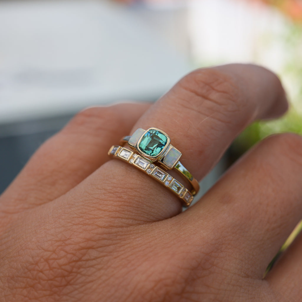 Eli Tourmaline and Opal Ring - Rosedale Jewelry