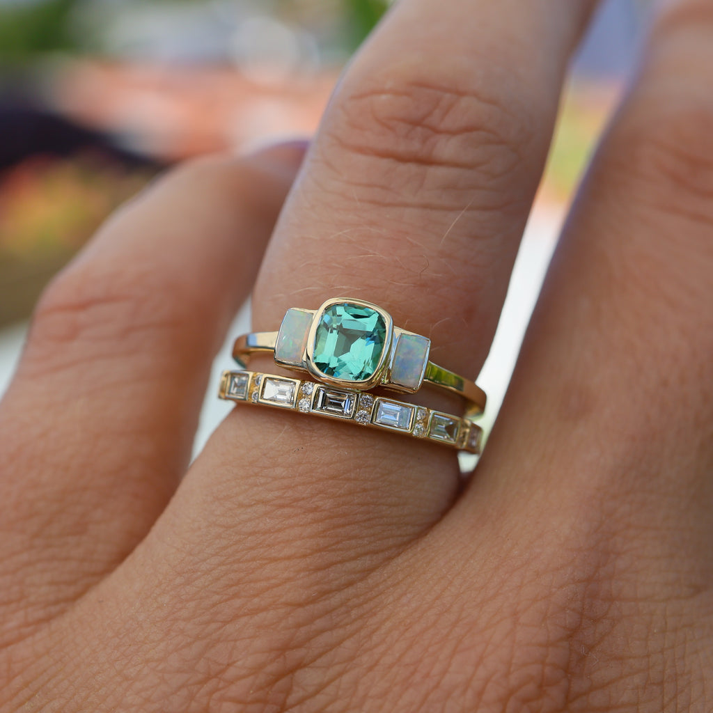 Eli Tourmaline and Opal Ring - Rosedale Jewelry