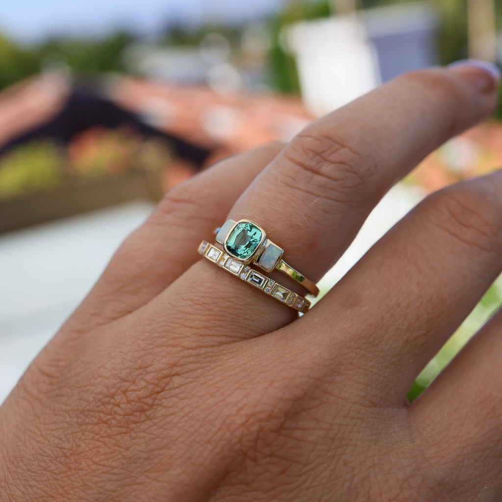 Eli Tourmaline and Opal Ring - Rosedale Jewelry