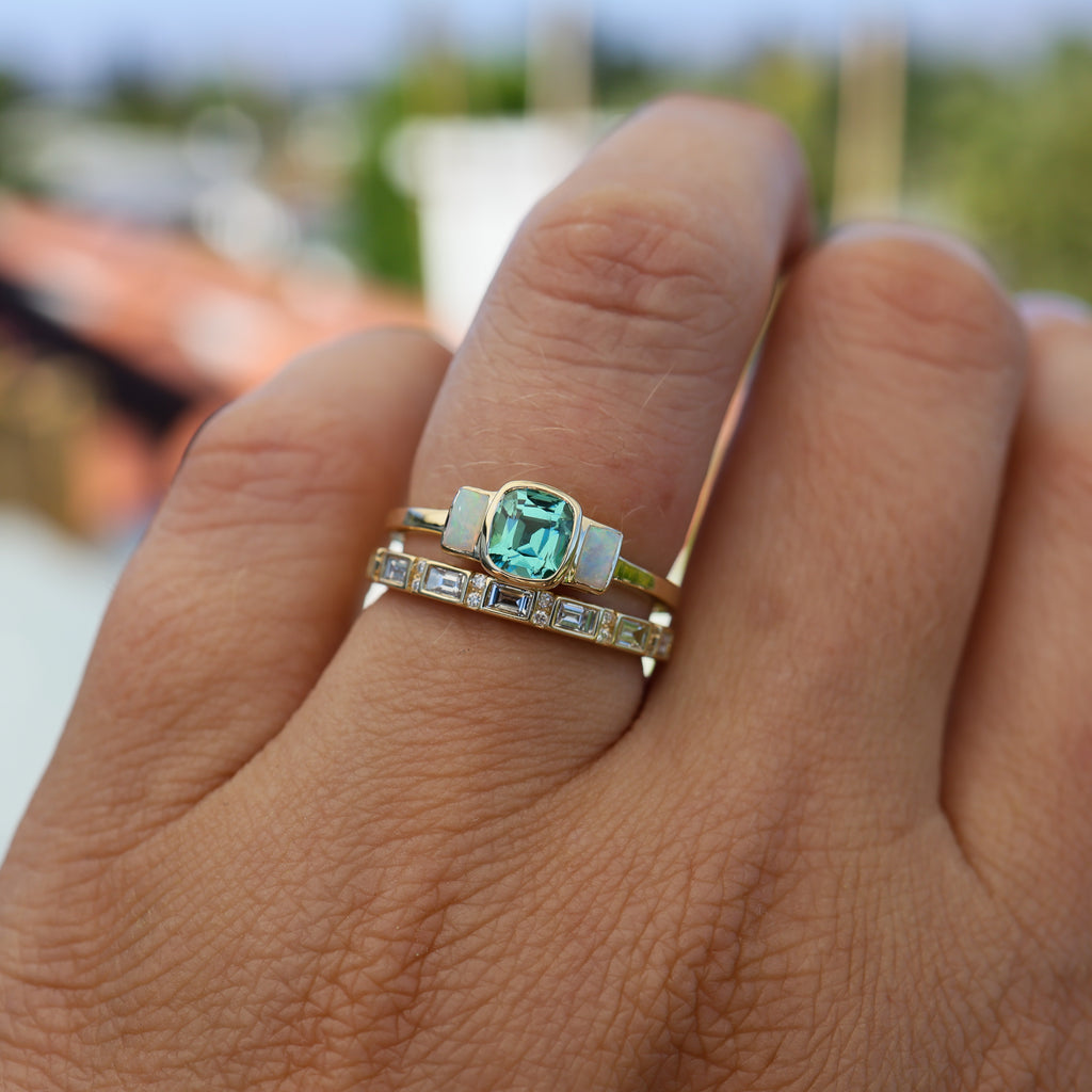 Eli Tourmaline and Opal Ring - Rosedale Jewelry