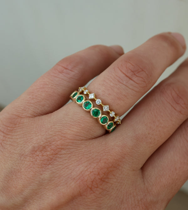 Emerald Eternity Band - Rosedale Jewelry