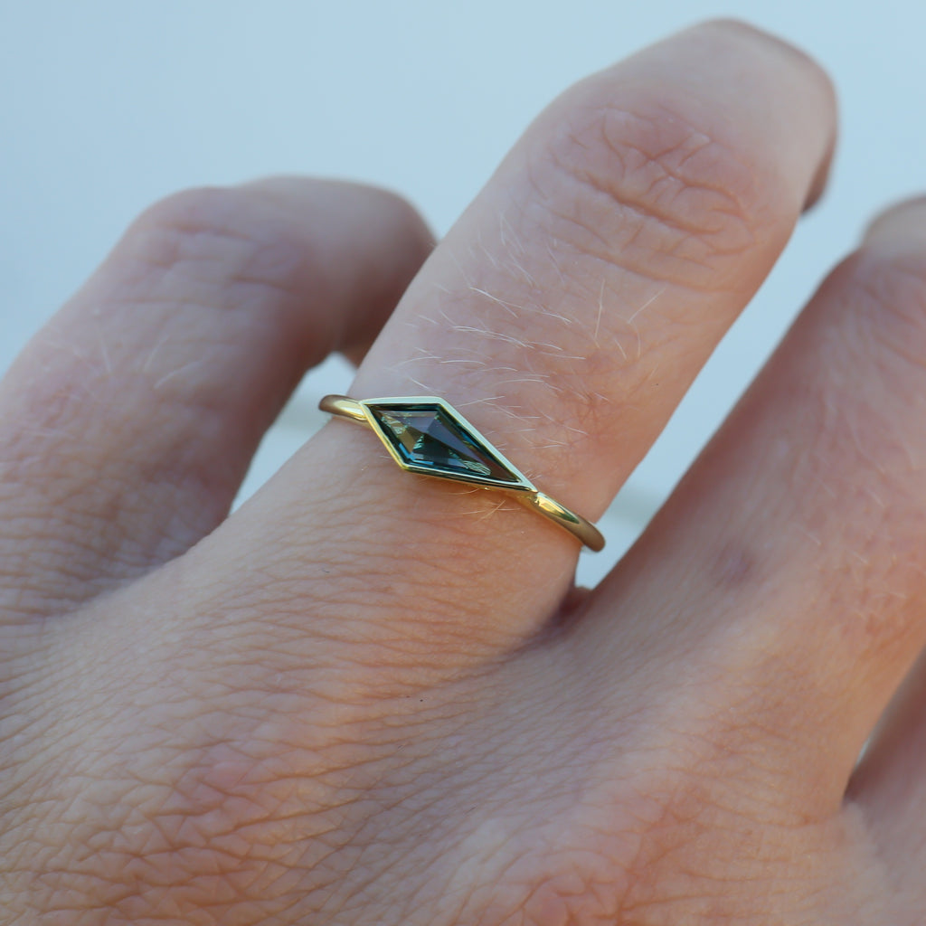 Sapphire Kite Ring - Sample Sale - Rosedale Jewelry