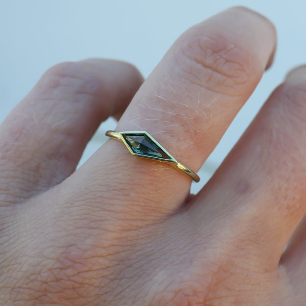 Sapphire Kite Ring - Sample Sale - Rosedale Jewelry