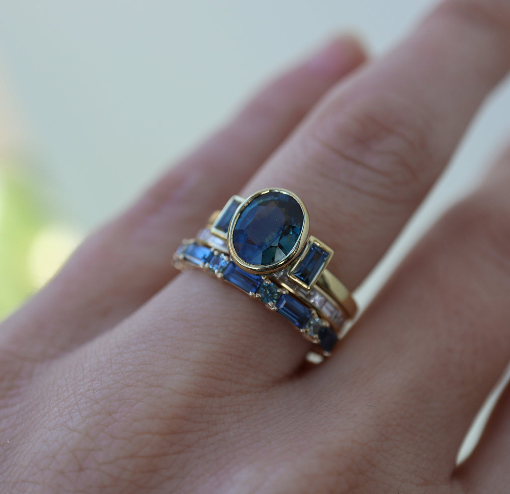 Ultramarine Sapphire Band - Rosedale Jewelry