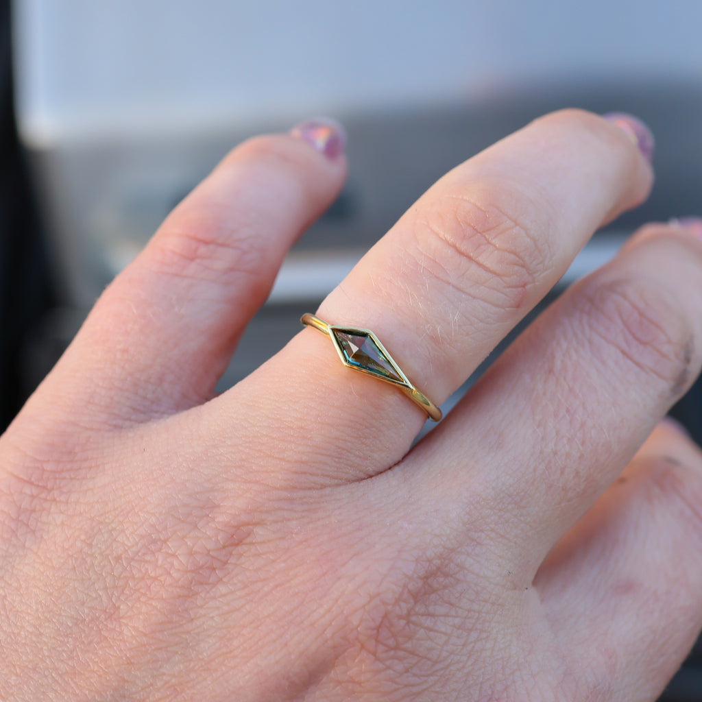 Sapphire Kite Ring - Sample Sale - Rosedale Jewelry