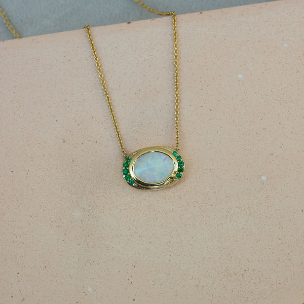 Remy Opal Emerald Necklace - Rosedale Jewelry