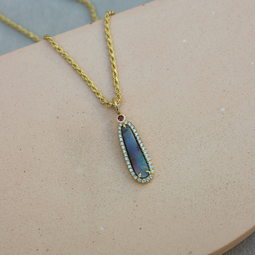 Mae Opal Necklace - Rosedale Jewelry