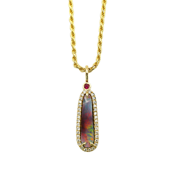 Mae Opal Necklace - Rosedale Jewelry