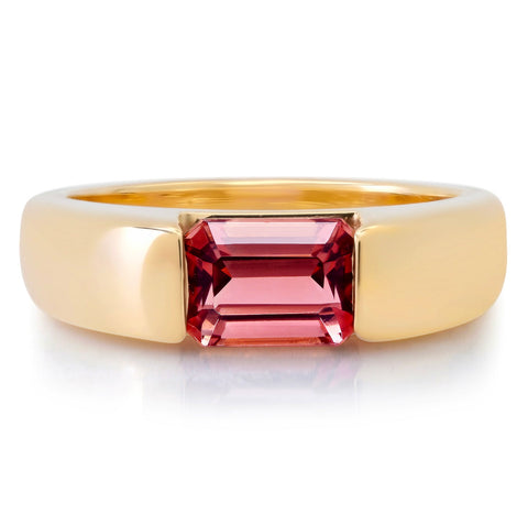 The Willa Ring with a Pink Tourmaline - Rosedale Jewelry