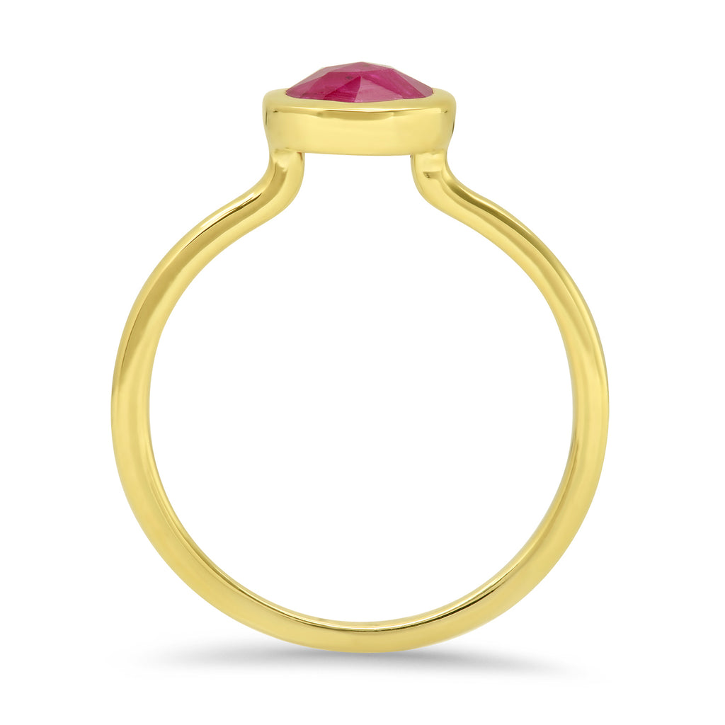 Rose Cut Ruby Ring - Rosedale Jewelry