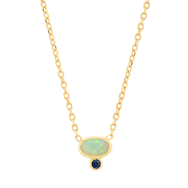 Astra Opal Sapphire Necklace - Rosedale Jewelry