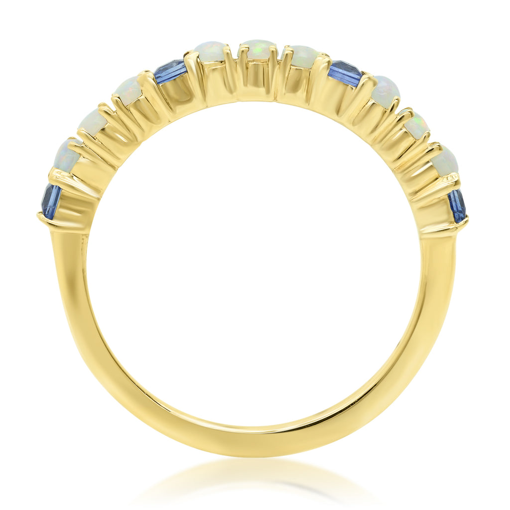 Celestial Opal Sapphire Band - Rosedale Jewelry