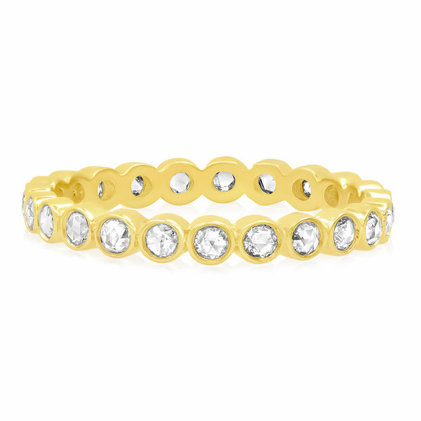 Rose Cut Diamond Eternity Band - Rosedale Jewelry