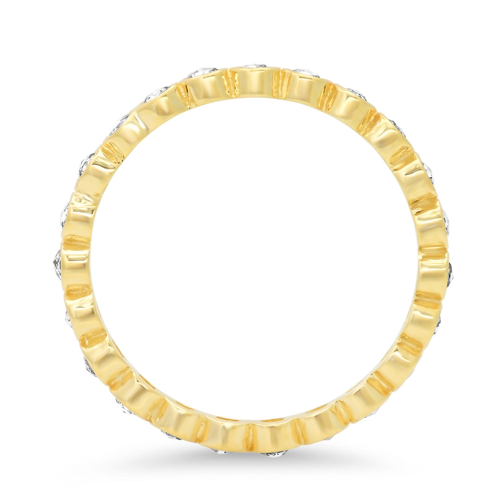 Rose Cut Diamond Eternity Band - Rosedale Jewelry