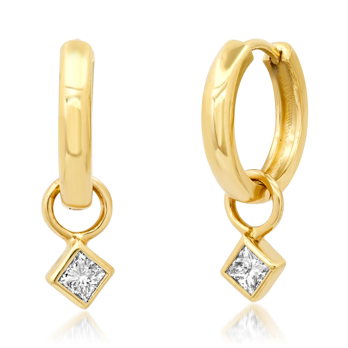 Topsy Turvy Diamond Hoops Rosedale Jewelry