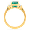 The Gemma Ring with an Emerald Cut Emerald - Rosedale Jewelry