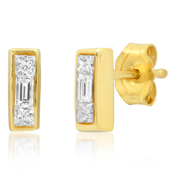Diamond Triplet Earrings - Rosedale Jewelry