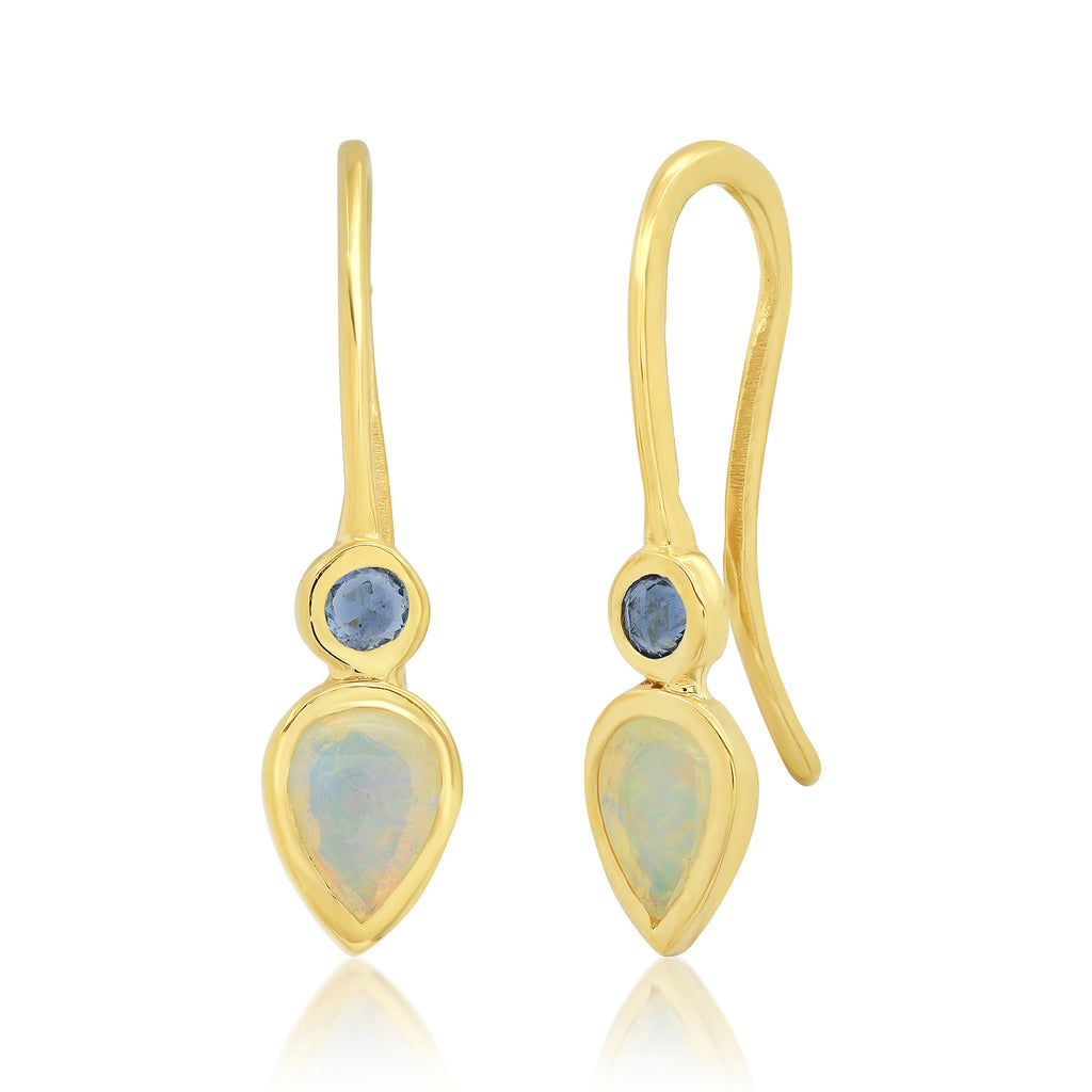 Lillie Opal Sapphire Drop Earrings - Rosedale Jewelry