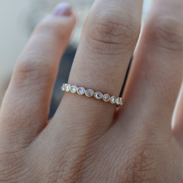 Rose Cut Diamond Eternity Band - Rosedale Jewelry