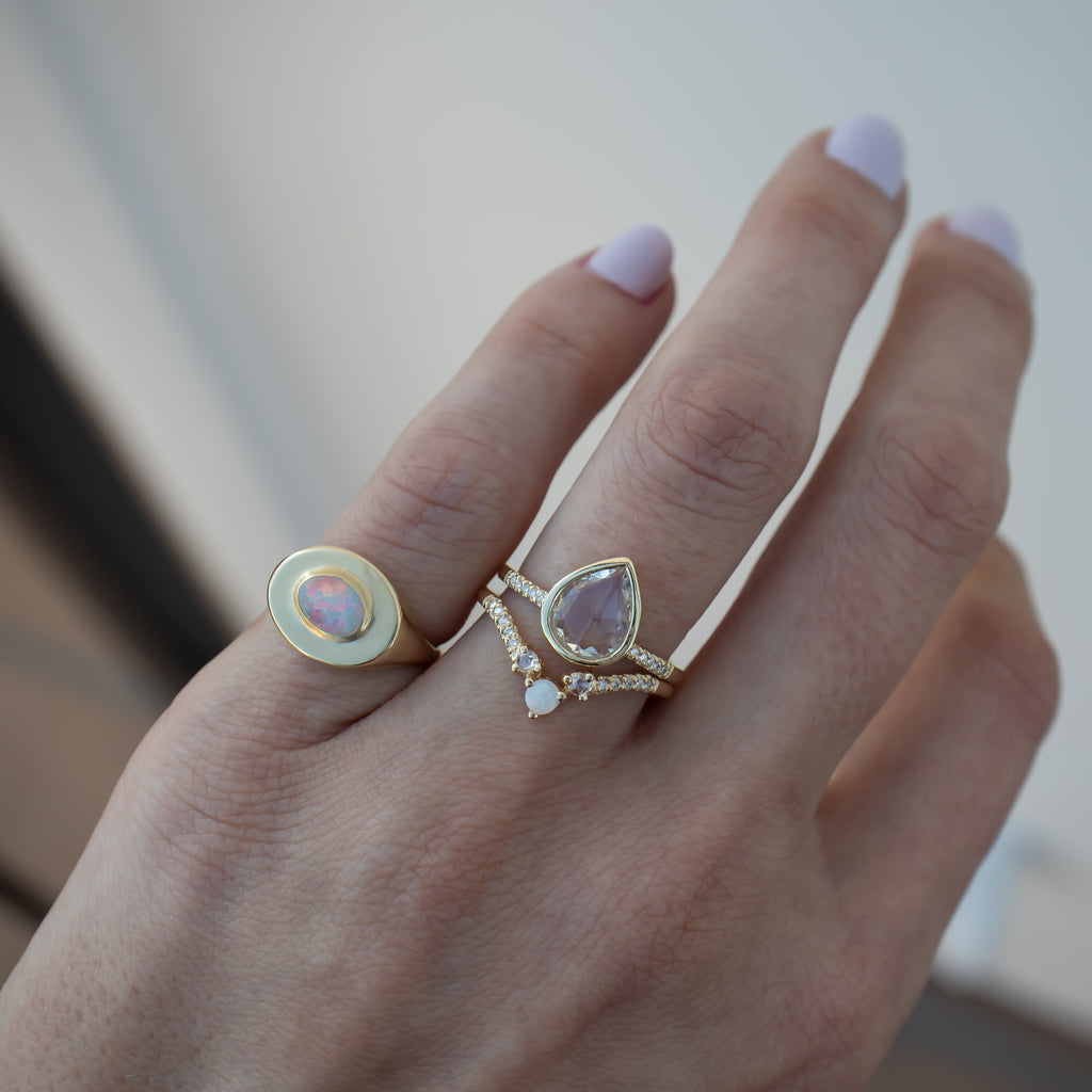 Lineage Opal Signet Ring - Rosedale Jewelry
