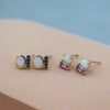 Inflection Opal Sapphire Earrings - Rosedale Jewelry