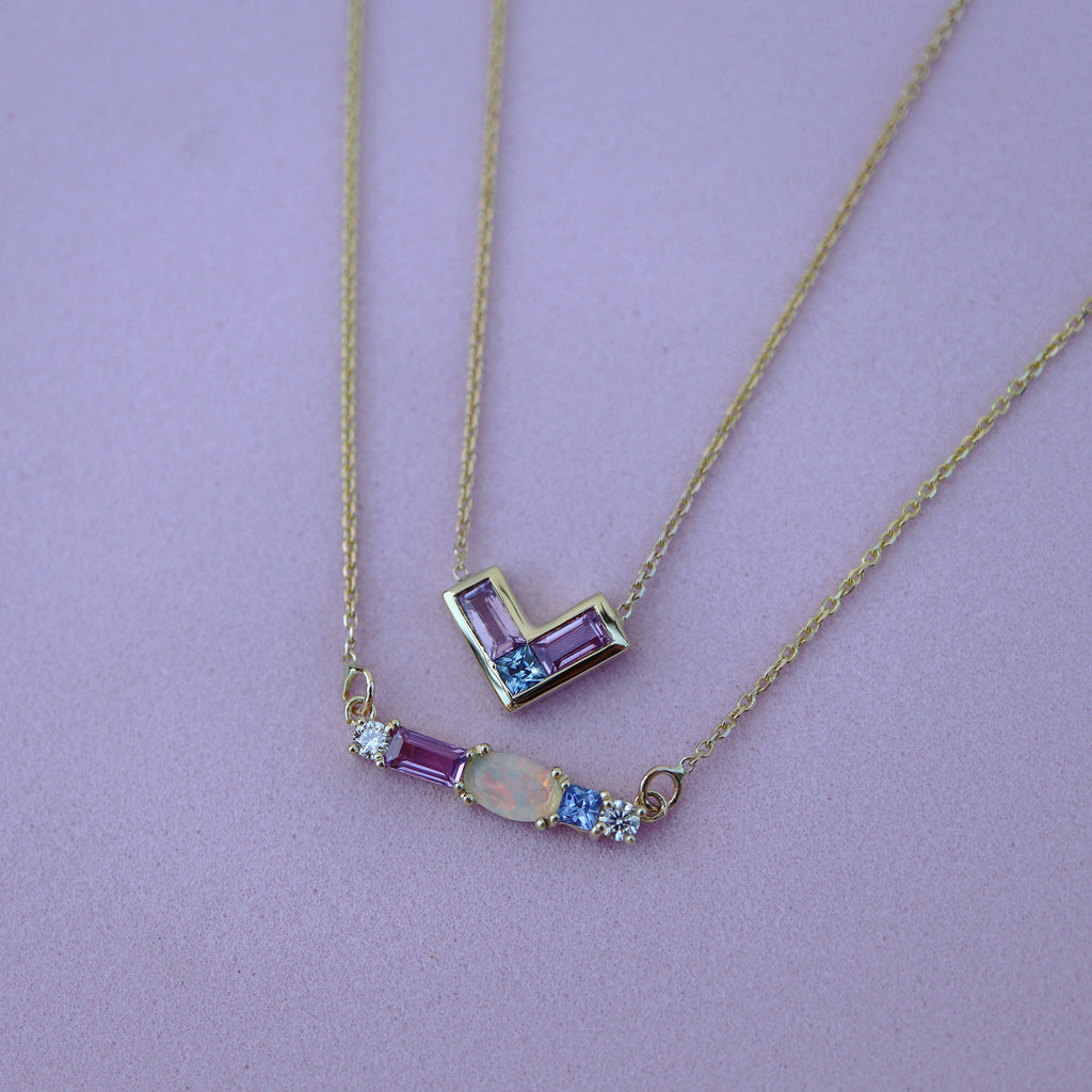 Perspective Sapphire Necklace - Rosedale Jewelry