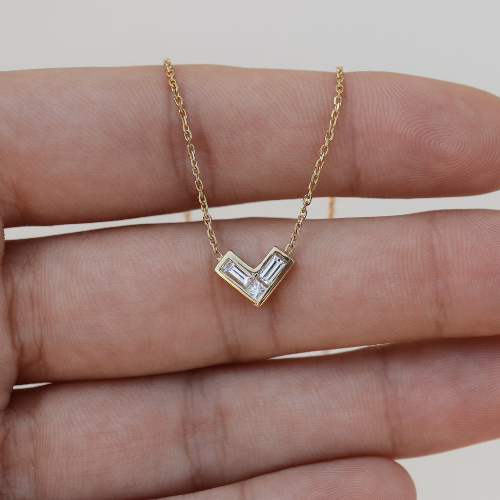 Perspective Diamond Necklace - Rosedale Jewelry