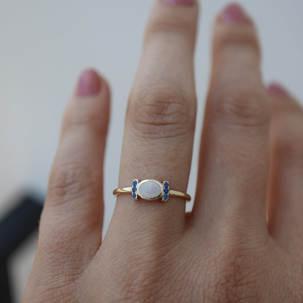 Amplify Opal Sapphire Ring - Rosedale Jewelry