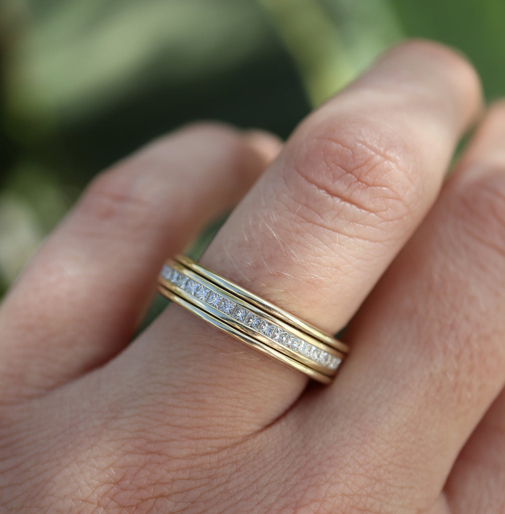 The Twirl Diamond Spinner Ring - Rosedale Jewelry