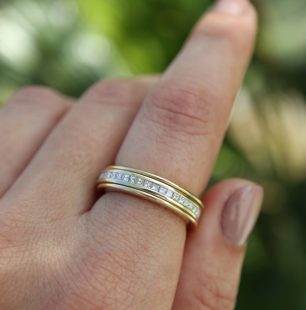 The Twirl Diamond Spinner Ring - Rosedale Jewelry