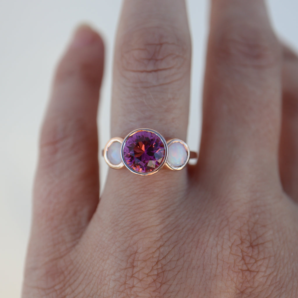 Greta Tourmaline Opal Ring - Rosedale Jewelry