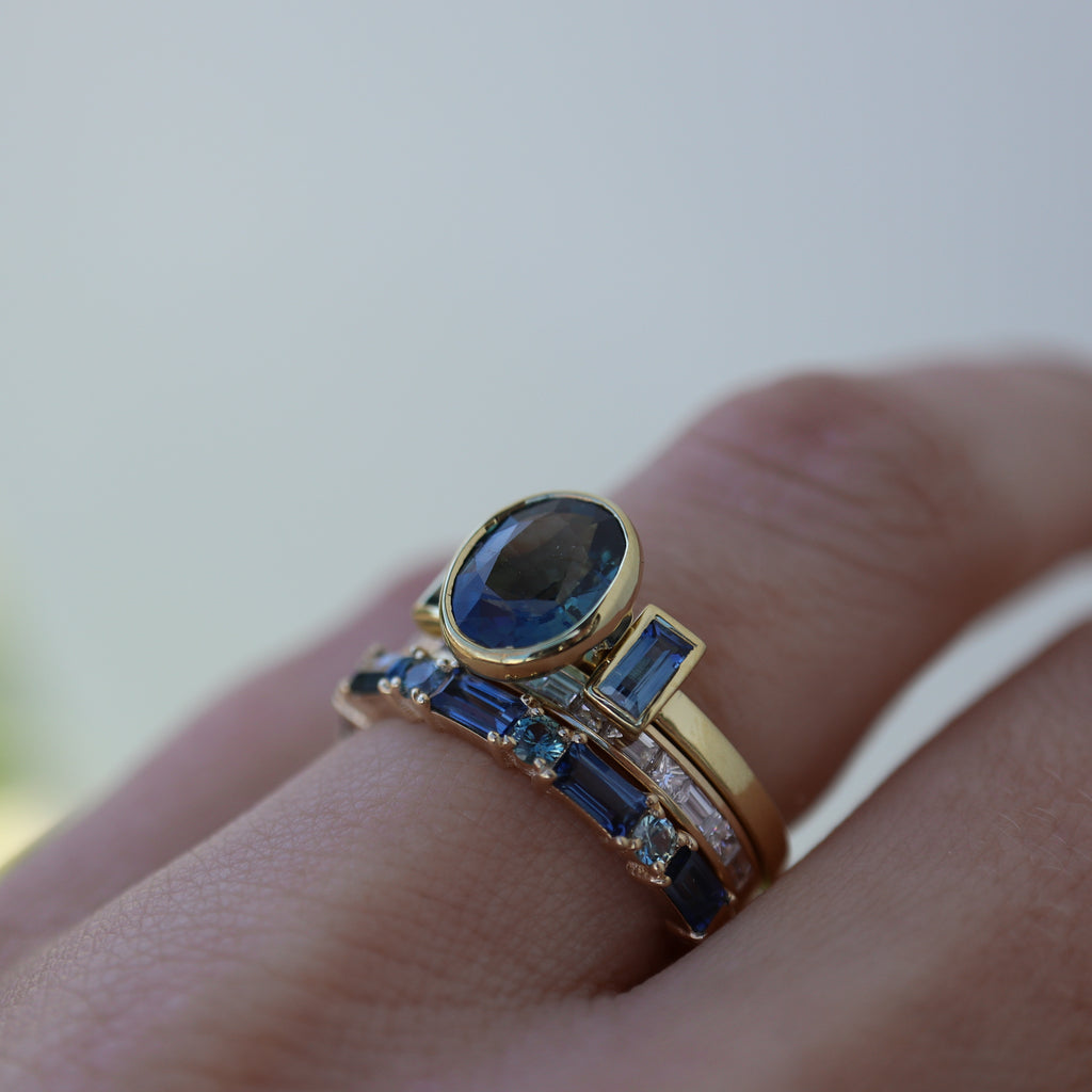 Ultramarine Sapphire Band - Rosedale Jewelry