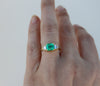 The Gemma Ring with an Emerald Cut Emerald - Rosedale Jewelry