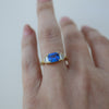 The Gemma Ring with an Emerald Cut Sapphire - Rosedale Jewelry