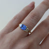 The Gemma Ring with an Emerald Cut Sapphire - Rosedale Jewelry