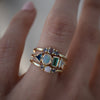 Triad Opal & Sapphire Ring - Rosedale Jewelry