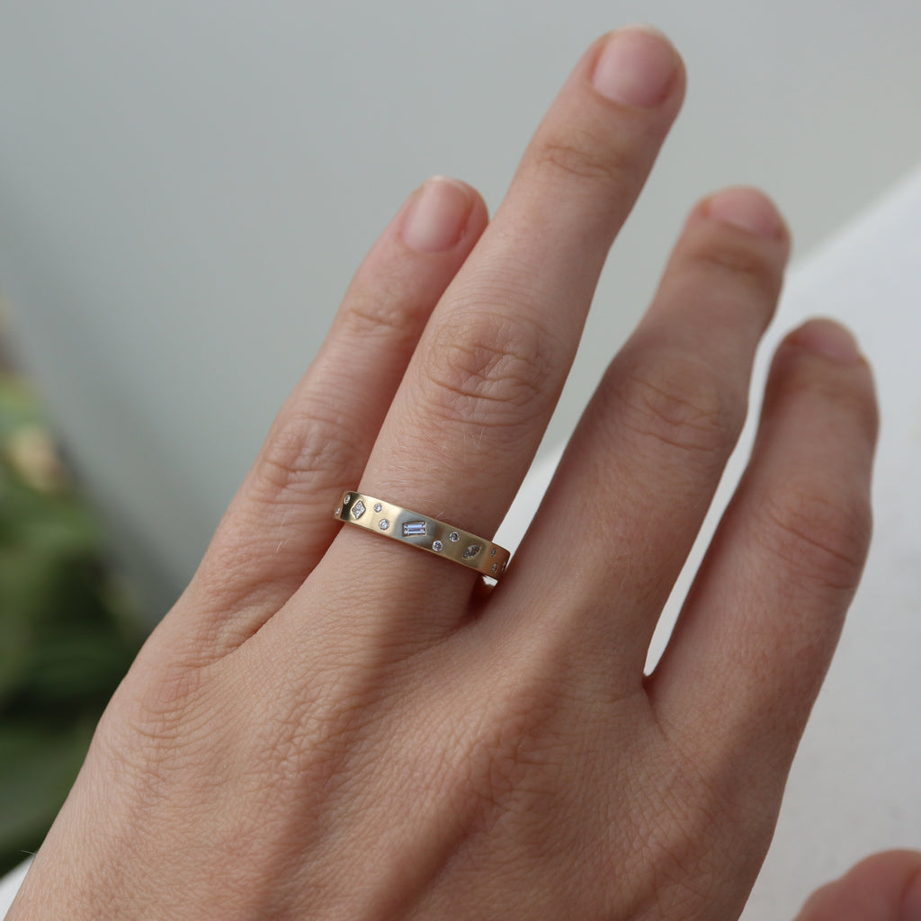 Petite Constellation Diamond Band - Rosedale Jewelry