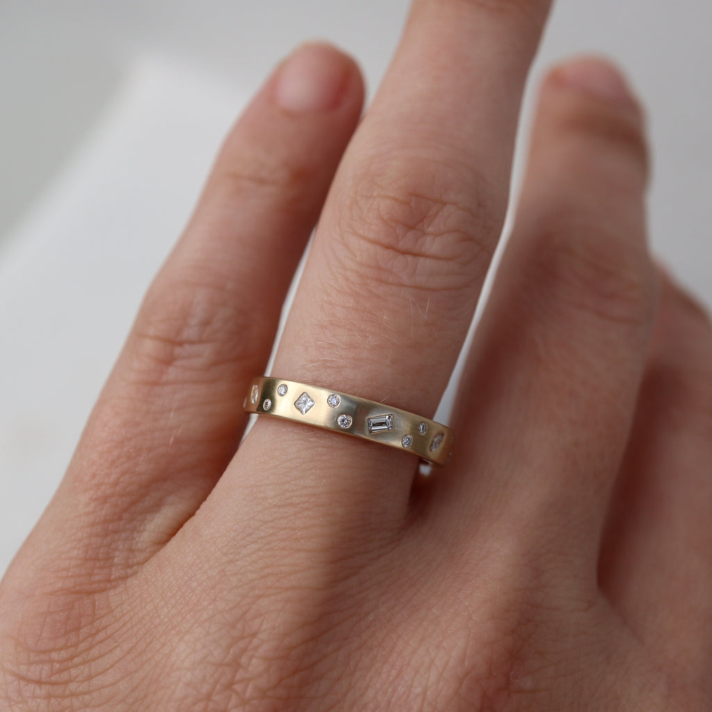 Petite Constellation Diamond Band - Rosedale Jewelry