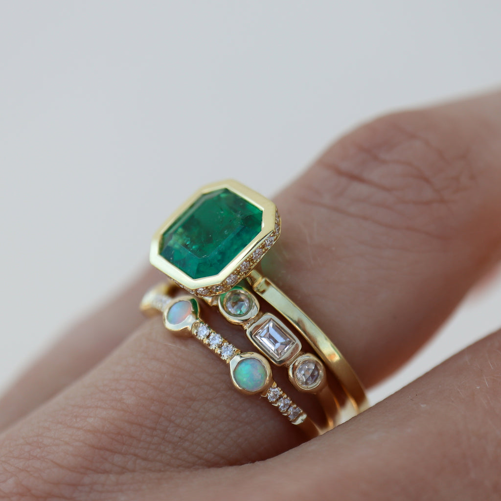 Opal Trinity Ring - Rosedale Jewelry