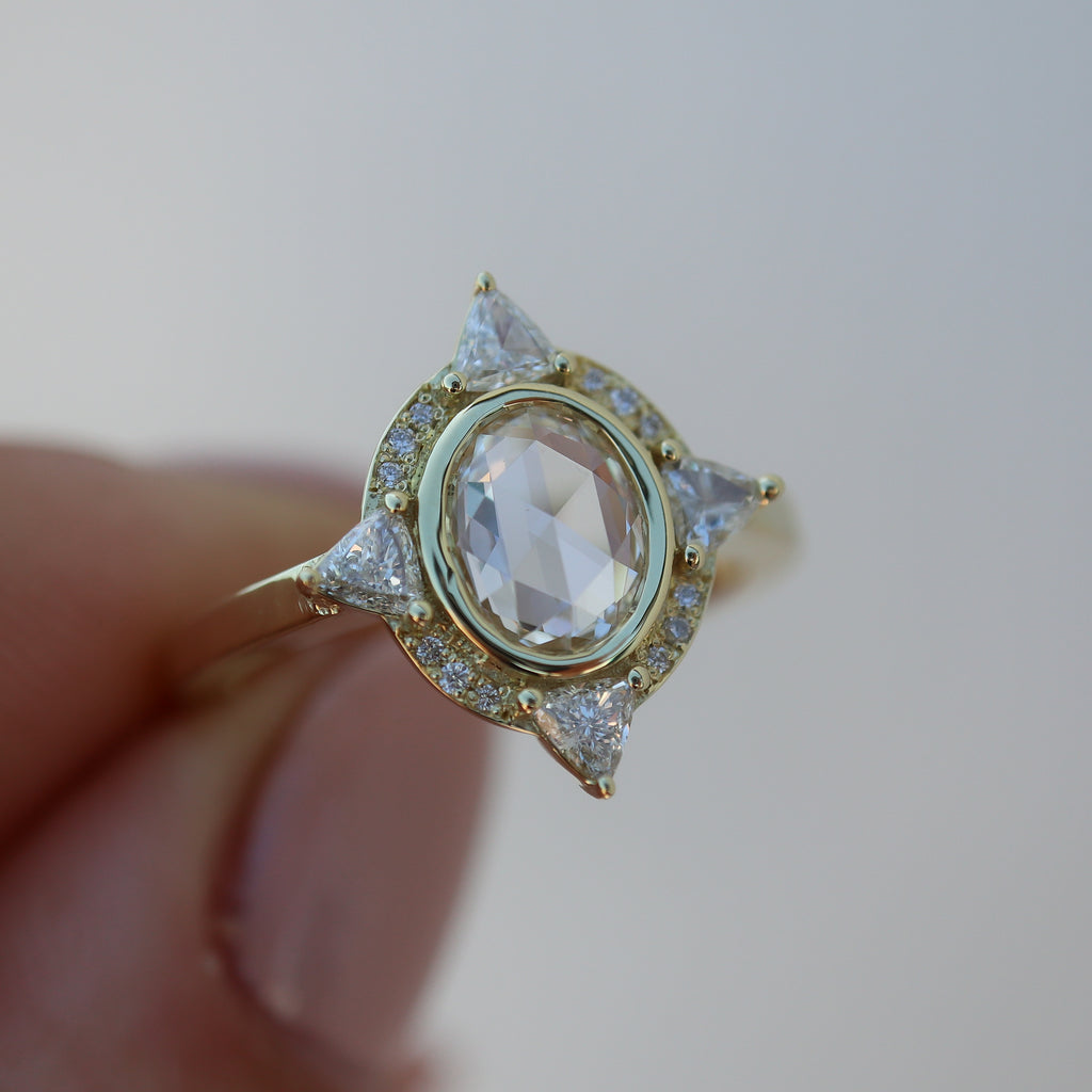 Aura Diamond Halo Ring - Rosedale Jewelry