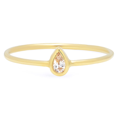 Mini Pear Diamond Ring - Rosedale Jewelry
