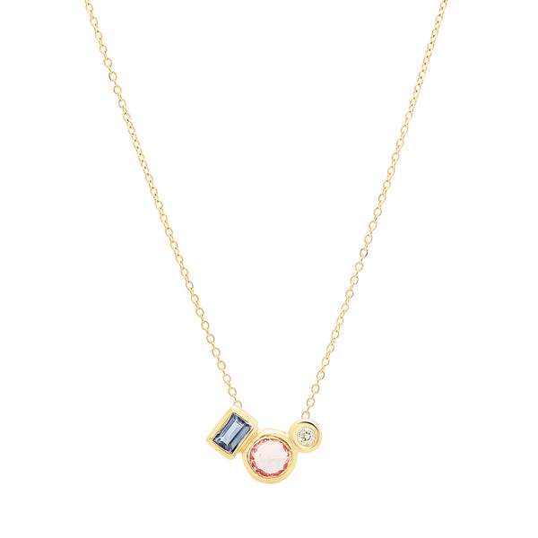 Sapphire Trio Necklace - Rosedale Jewelry