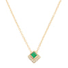 Emerald Chevron Necklace - Rosedale Jewelry