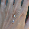 Sapphire Duet Necklace - Purple/Blue - Rosedale Jewelry