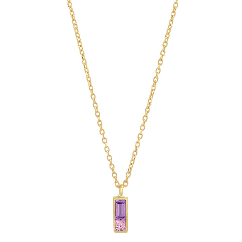 Sapphire Duet Necklace - Purple/Blue - Rosedale Jewelry