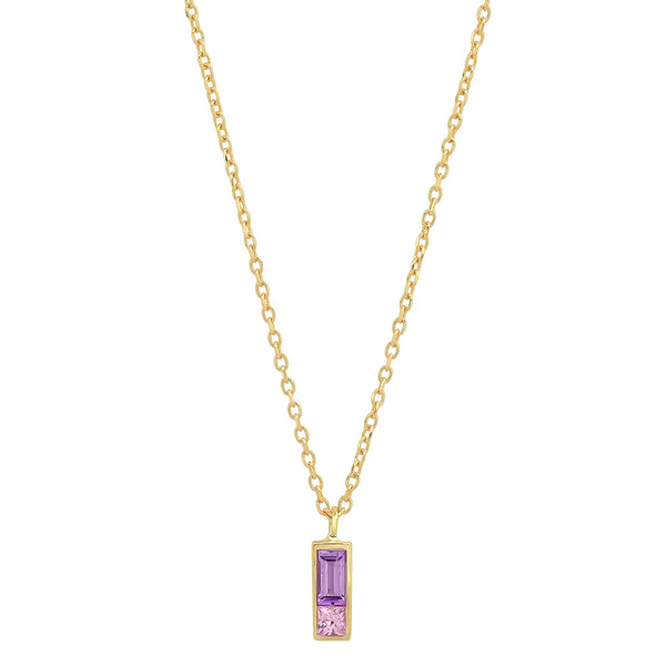 Sapphire Duet Necklace - Purple/Blue - Rosedale Jewelry