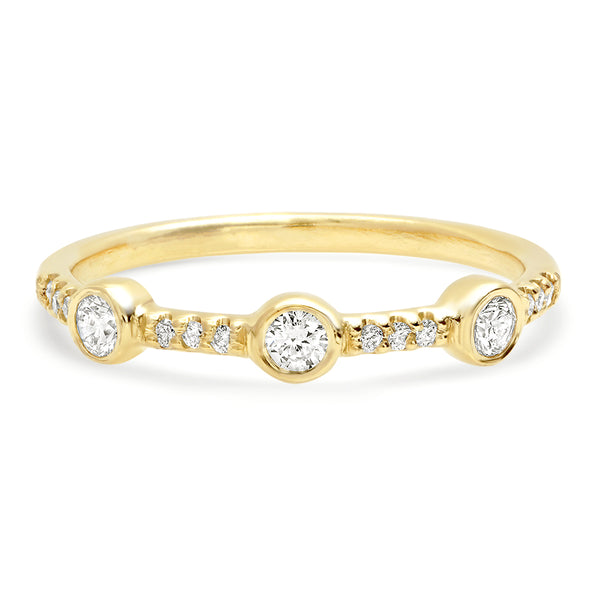 Trinity Pave Diamond Band - Rosedale Jewelry