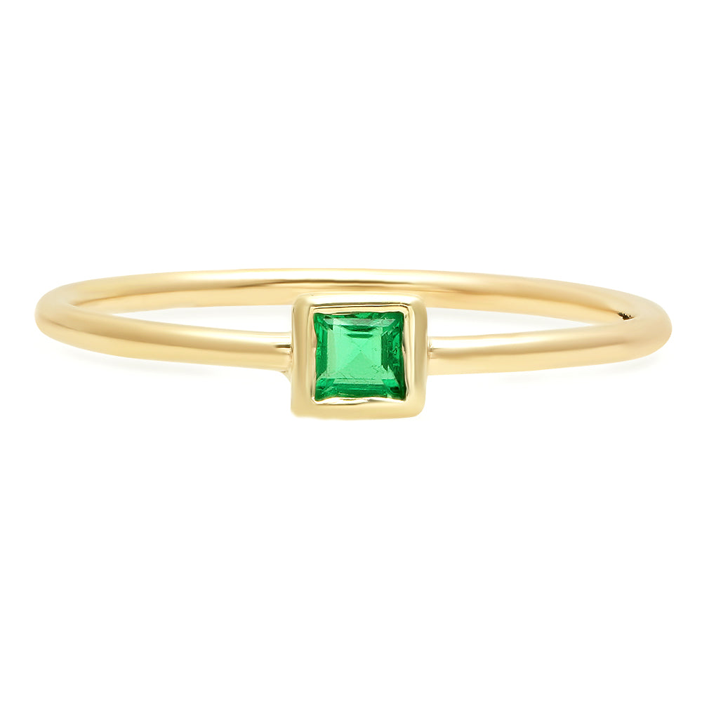 Square Cut Emerald Ring - Rosedale Jewelry