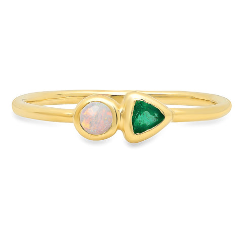 Harlow Opal & Emerald Ring - Rosedale Jewelry